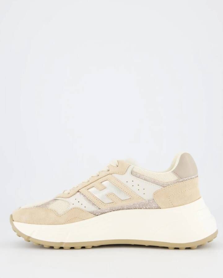 Hogan Veterschoenen voor dames Beige Dames