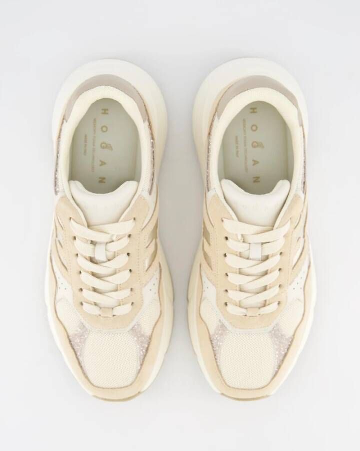 Hogan Veterschoenen voor dames Beige Dames