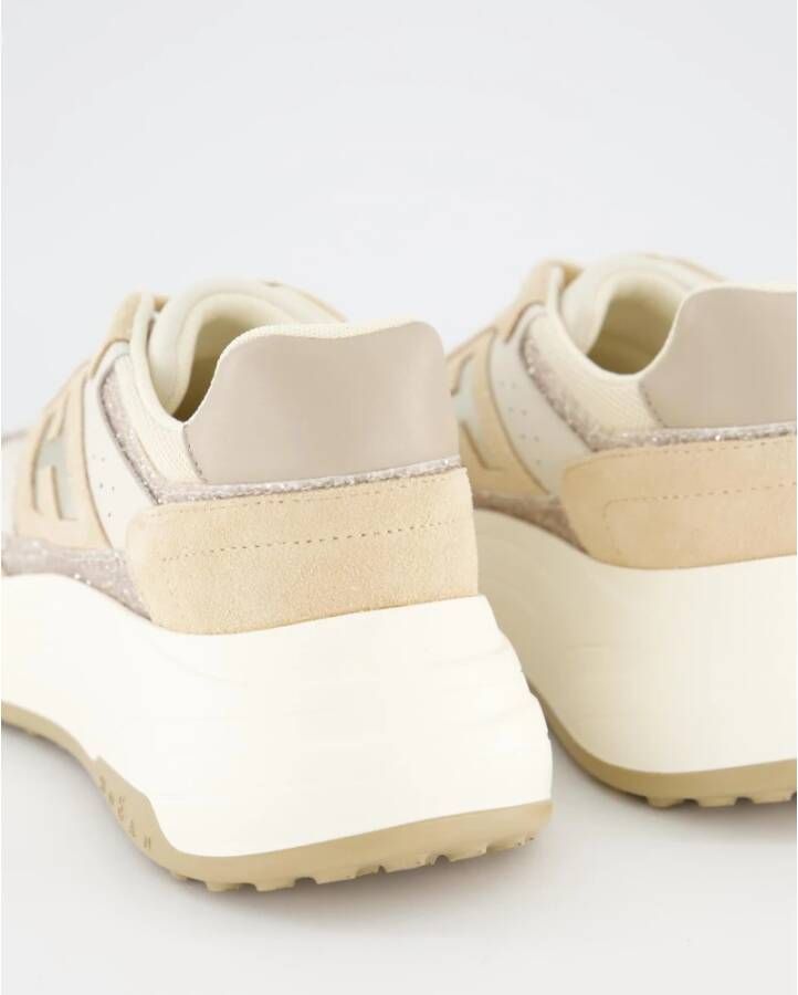 Hogan Veterschoenen voor dames Beige Dames