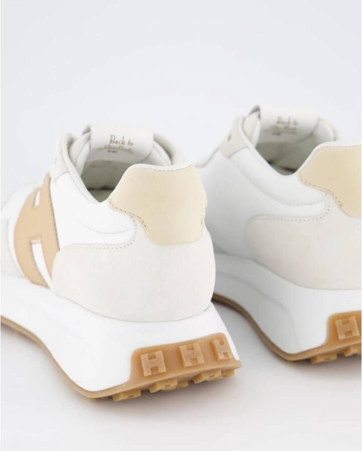 Hogan Vetersluiting Patch Sneakers White Dames