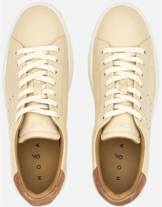 Hogan Vintage Stijl Beige Sneakers Beige Dames