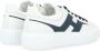 Hogan Wit en Marineblauw Leren Sneakers White Heren - Thumbnail 4