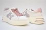 Hogan Wit-Roze Leren Sneakers Rubberen Zool White Dames - Thumbnail 3