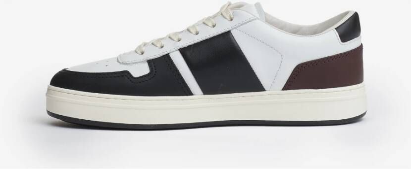 Hogan Wit Zwart Leren Sneakers Multicolor Heren