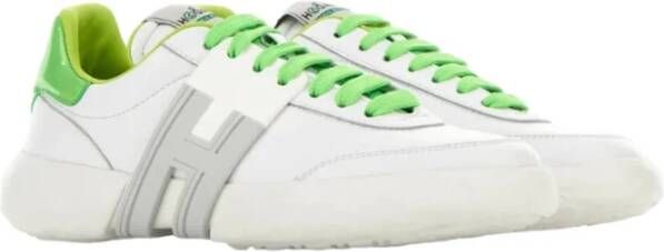 Hogan Wit Groene Sneakers Ss23 White Heren