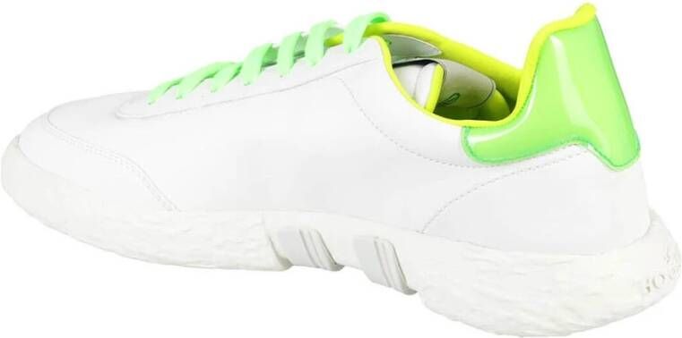 Hogan Wit Groene Sneakers Ss23 White Heren