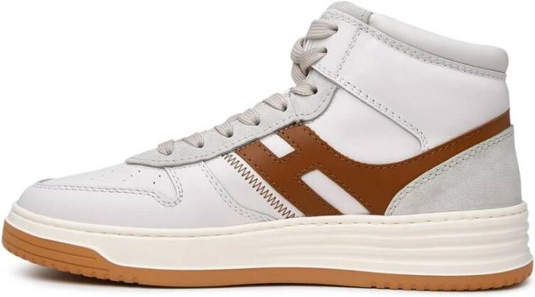 Hogan Witleren Sneaker H630 Beige Heren