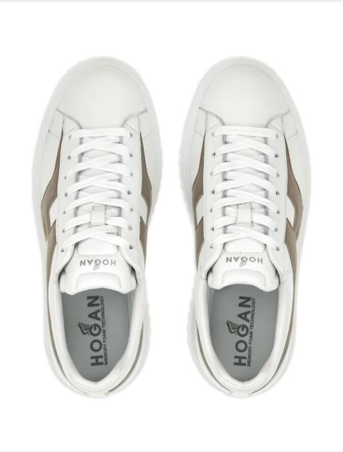 Hogan Witte en beige sneakers voor heren White Heren