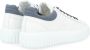 Hogan Witte en Blauwe H-Stripes Leren Sneakers White Heren - Thumbnail 4