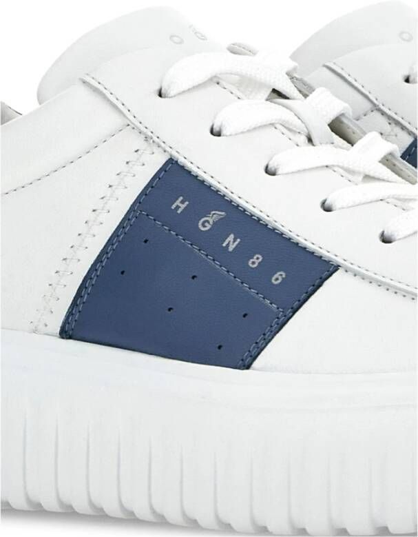 Hogan Witte en Blauwe Sneakers voor Mannen White Heren