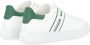 Hogan Witte en Groene Leren Sneaker H365 White Heren - Thumbnail 4