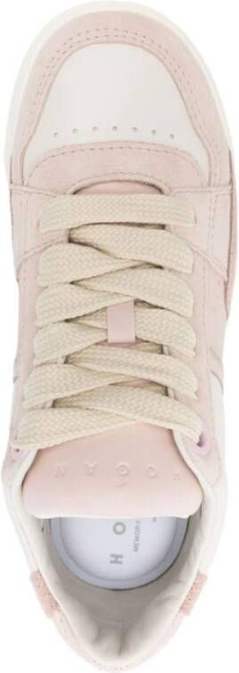 Hogan Witte en roze sneakers voor vrouwen Pink Dames