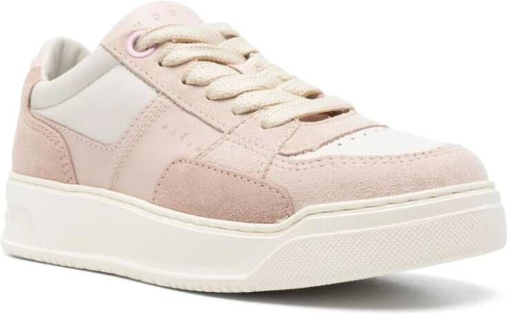 Hogan Witte en roze sneakers voor vrouwen Pink Dames