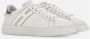 Hogan Witte en zilveren leren sneakers White Dames - Thumbnail 2