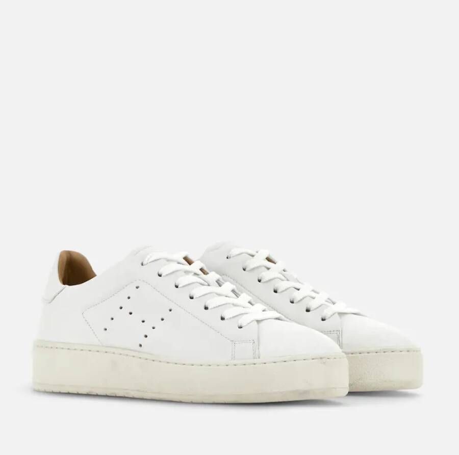 Hogan Witte geperforeerde sneakers met zachte fussbett White Dames