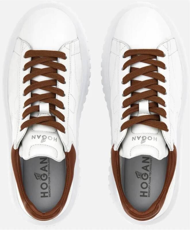 Hogan Witte H-Stripes Sneakers White Dames