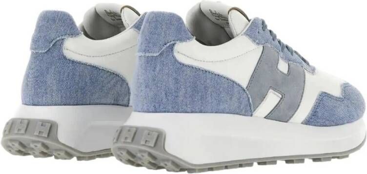 Hogan Witte Hardloopschoenen Pelle Denim Multicolor Dames