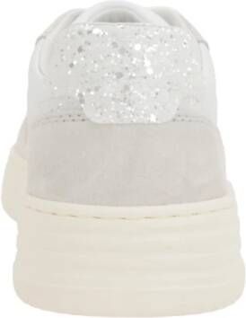 Hogan Witte lage sneakers met glitter White Dames