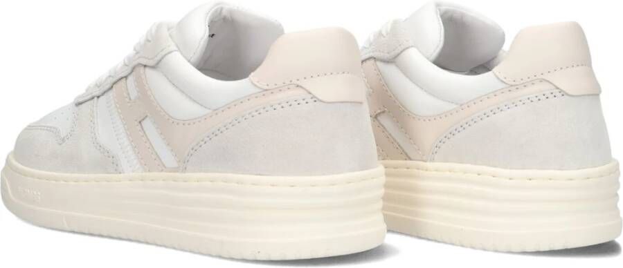 Hogan Witte Lage Top Sneakers Beige Dames