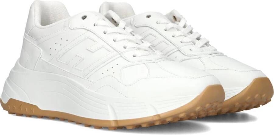 Hogan Witte lage veterschoenen voor dames White Dames