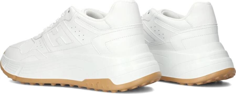 Hogan Witte lage veterschoenen voor dames White Dames