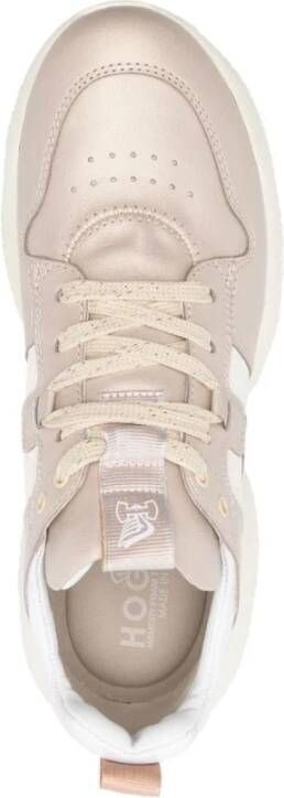 Hogan Witte Leren Casual Sneakers White Dames