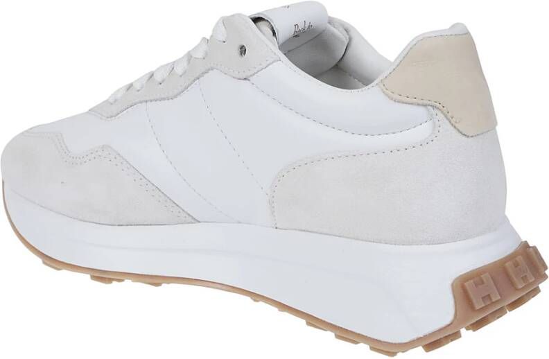 Hogan Witte leren en suède sneakers Multicolor Dames