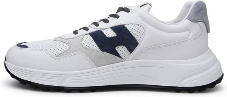 Hogan Witte Leren Hyperlight Sneaker White Heren