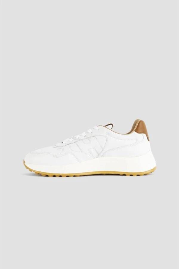 Hogan Witte Leren Hyperlight Sneakers White Heren