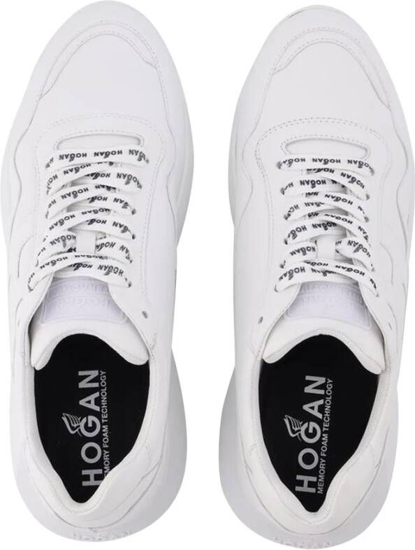 Hogan Witte Leren Interactive3 Sneakers Wit Heren