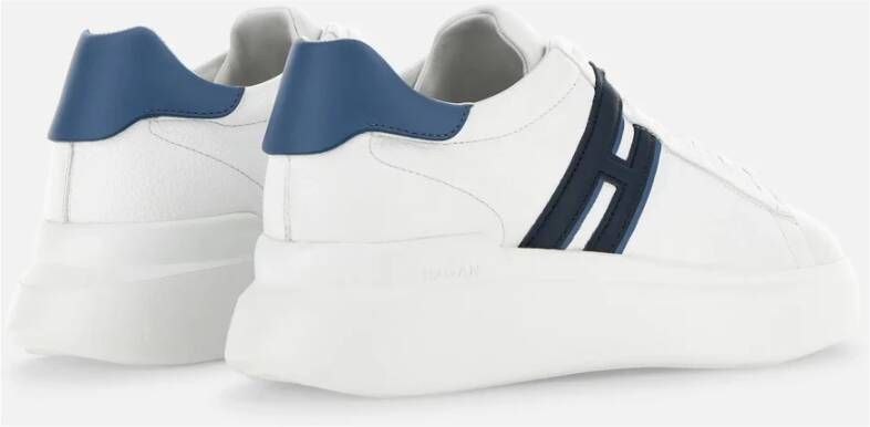 Hogan Witte Leren Sneakers Memory Foam White Heren