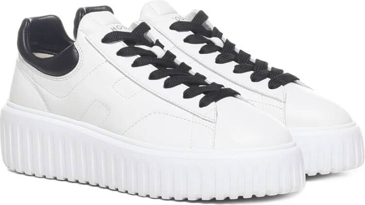 Hogan Witte Leren Sneakers Memory Foam Zool White Dames