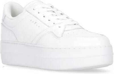 Hogan Witte Leren Sneakers met Ademende Details White Dames