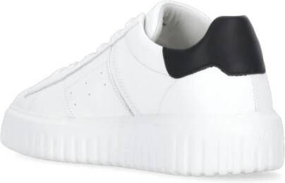 Hogan Witte Leren Sneakers met Contrasterend Logo White Heren