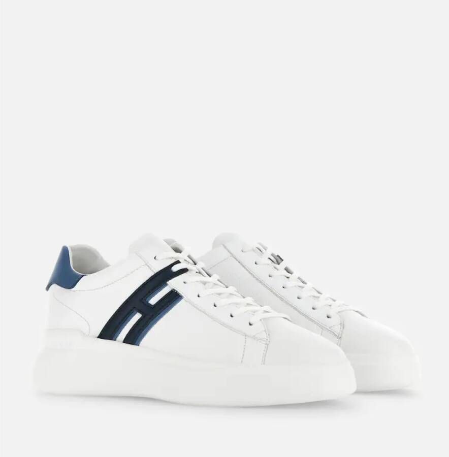 Hogan Witte Leren Sneakers met Geheugenschuim White Heren