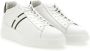 Hogan Witte Leren Sneakers met Groene Profielen White Heren - Thumbnail 2