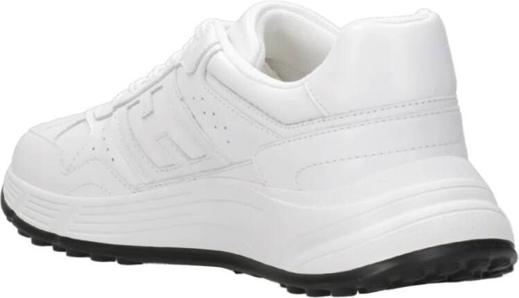 Hogan Witte Leren Sneakers met Iconisch H-Logo White Heren