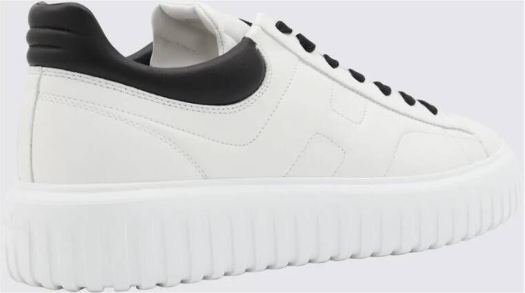 Hogan Witte Leren Sneakers met Logodetail White Heren