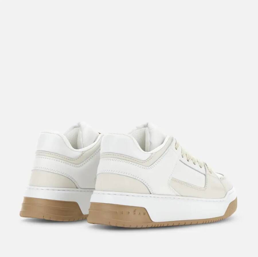 Hogan Witte Leren Sneakers met Memory Foam White Dames