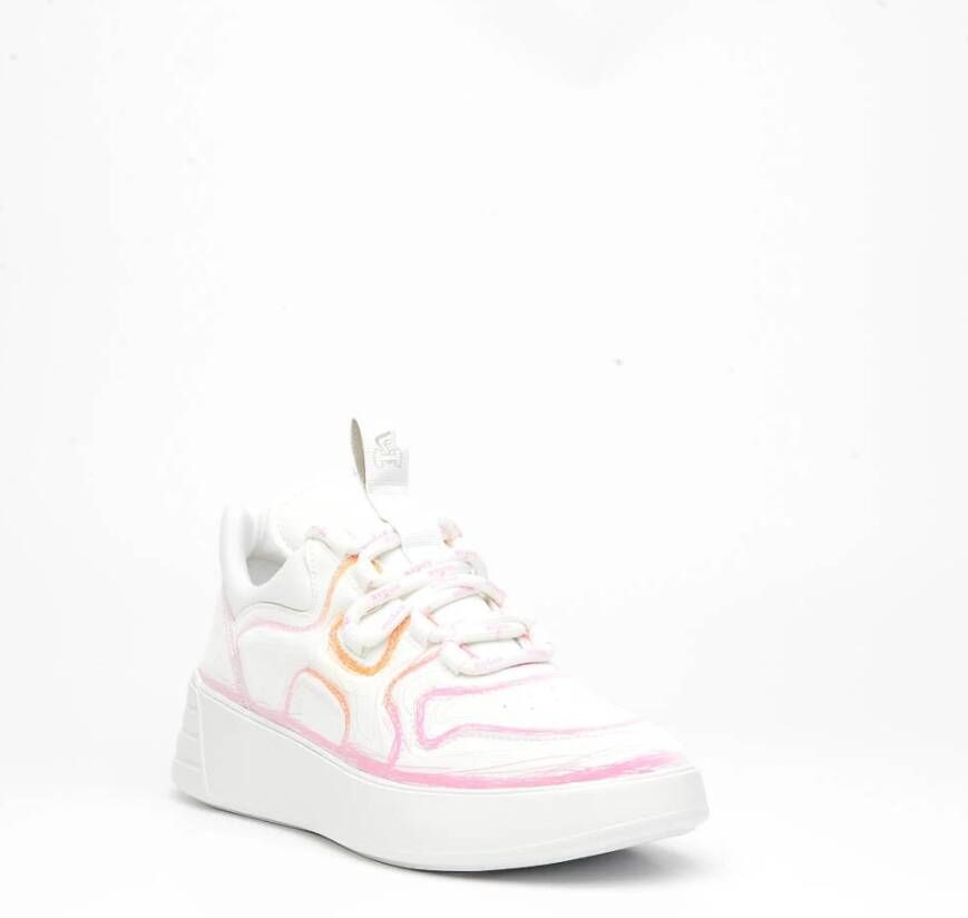 Hogan Witte Leren Sneakers met Memory Foam White Dames