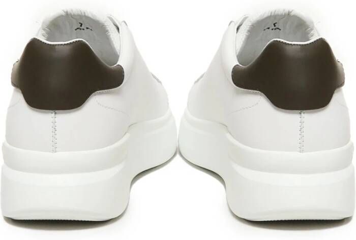 Hogan Witte Leren Sneakers met Memory Fussbett White Heren