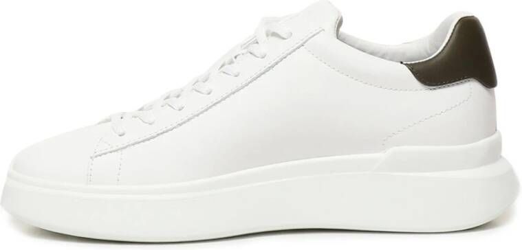 Hogan Witte Leren Sneakers met Memory Fussbett White Heren