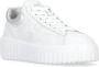 Hogan Witte Leren Sneakers met Metalen Detail White Dames - Thumbnail 3