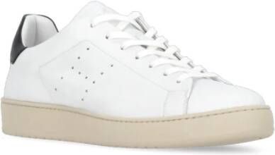 Hogan Witte Leren Sneakers met Openwerkdetails White Heren