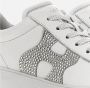 Hogan Witte Leren Sneakers met Rhinestone Versierde Zij H White Dames - Thumbnail 6