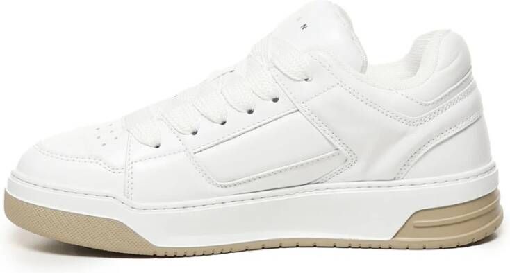 Hogan Witte Leren Sneakers met Rubberen Zool White Heren