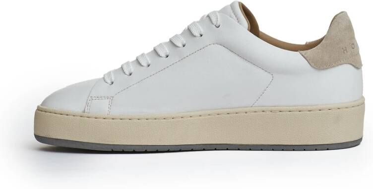 Hogan Witte leren sneakers met studs White Dames