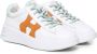 Hogan Witte Leren Sneakers met Suède Detail White Dames - Thumbnail 2