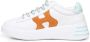 Hogan Witte Leren Sneakers met Suède Detail White Dames - Thumbnail 4