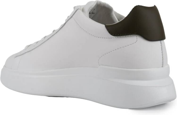 Hogan Witte leren sneakers met suède details White Heren